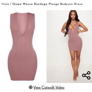 Mauve bodycon dress